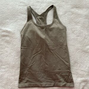DSG Tan olive Racerback Tank Top